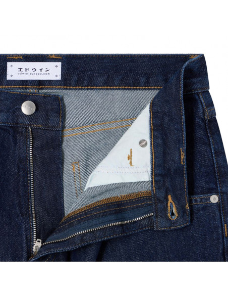 Edwin Tyrell Pant Blue dark marble wash