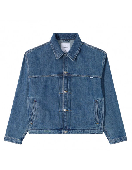 Edwin Freeland Jacket Blue Mid Stone