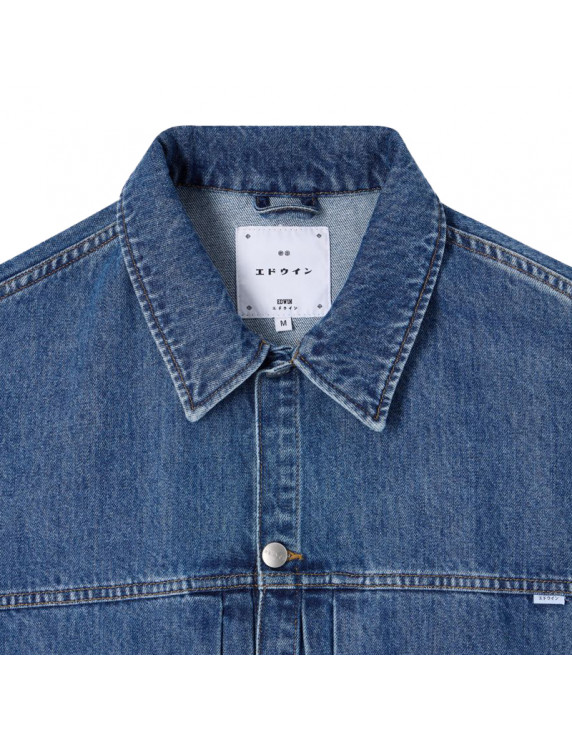 Edwin Freeland Jacket Blue Mid Stone