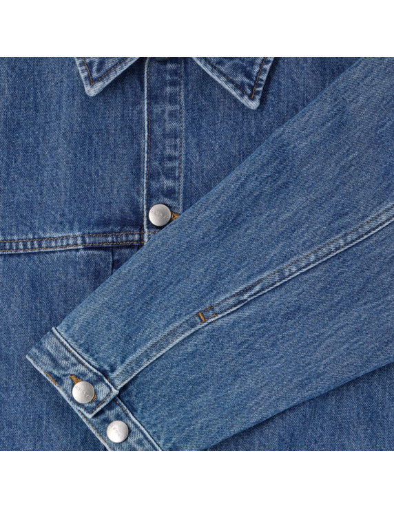 Edwin Freeland Jacket Blue Mid Stone