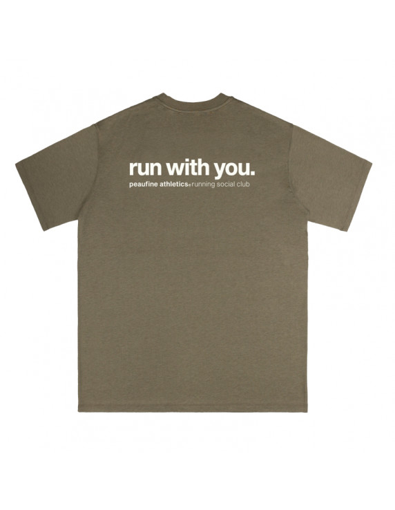 PEAUFINE Wood Tshirt - Running Social...