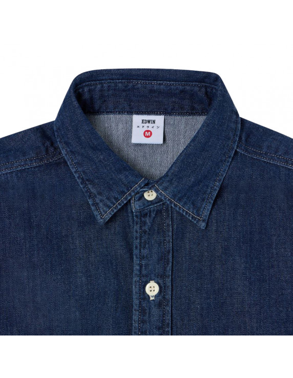 Edwin Work Shirt Blue Dark Wash