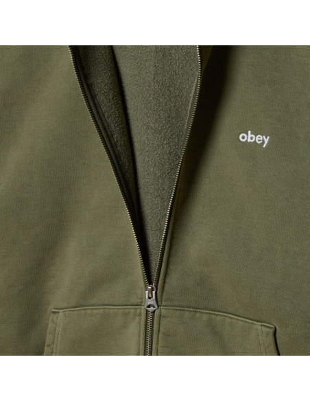 OBEY LowerCase Zip Hood