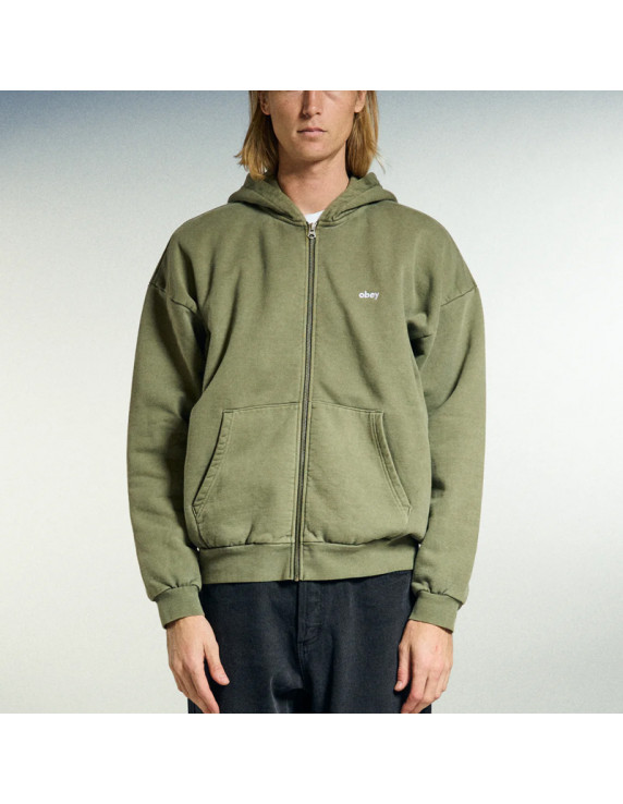 OBEY LowerCase Zip Hood