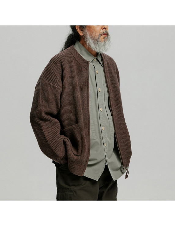 FRIZMWORKS Wool Deck Zipup Cardigan...