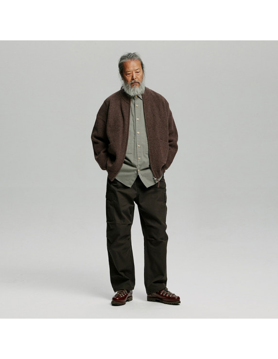 FRIZMWORKS Wool Deck Zipup Cardigan...