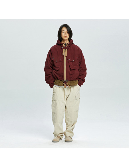 FRIZMWORKS Smoke Hooded Parka Burgundy