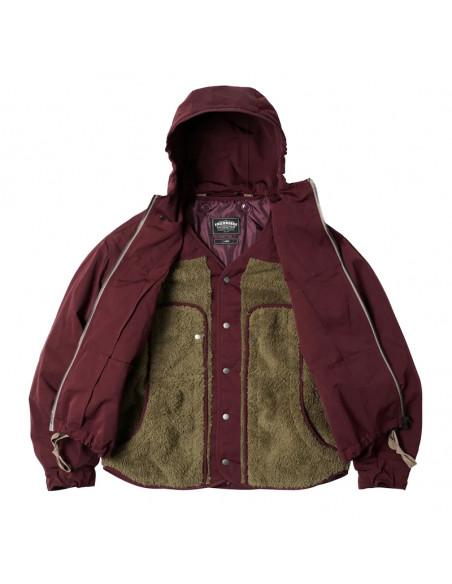 FRIZMWORKS Smoke Hooded Parka Burgundy