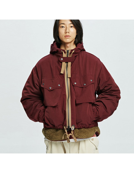 FRIZMWORKS Smoke Hooded Parka Burgundy