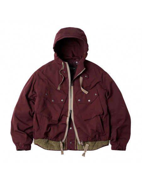 FRIZMWORKS Smoke Hooded Parka Burgundy