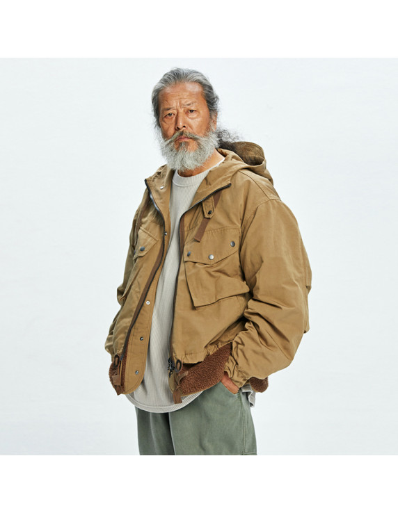 FRIZMWORKS Smoke Hooded Parka Tan