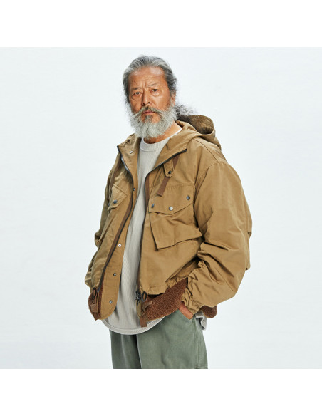 FRIZMWORKS Smoke Hooded Parka Tan
