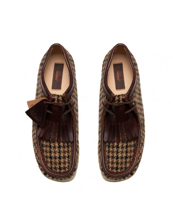 Clarks X Harris Tweed Brown