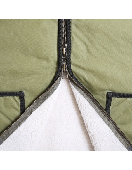 Fleurs de Bagne Le Gilet Discipline Olive