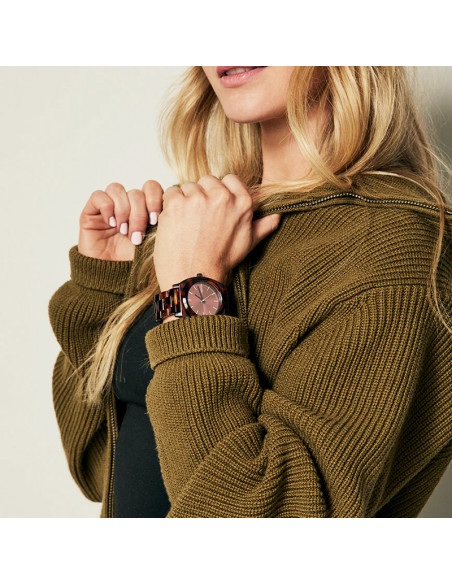 Nixon Time Teller Acetate Tortoise/Oxblood