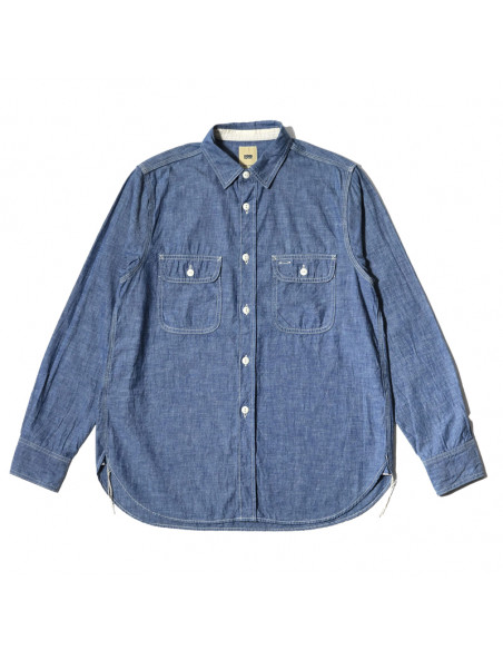 F.O.B F3494 Chambray Work Shirt
