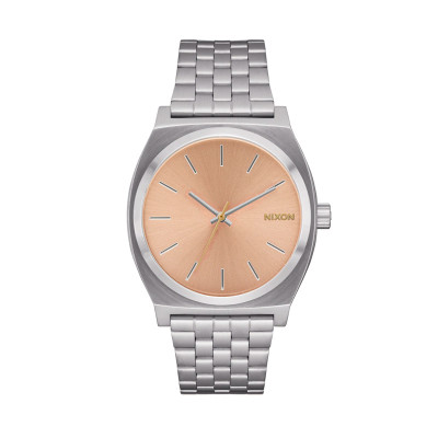 Nixon Time Teller Silver/Coral
