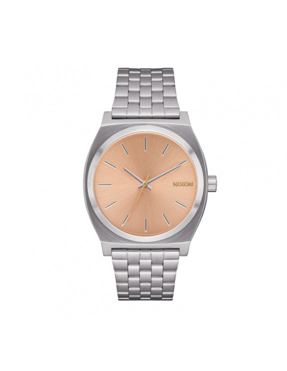 Nixon Time Teller Silver/Coral
