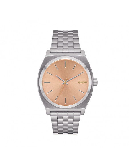 Nixon Time Teller Silver/Coral