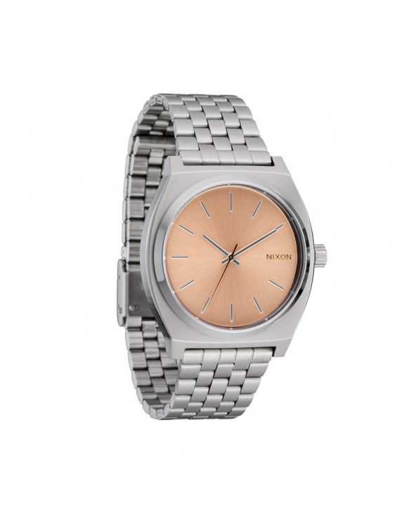 Nixon Time Teller Silver/Coral
