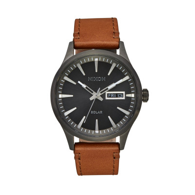 Nixon Sentry Solar Leather...