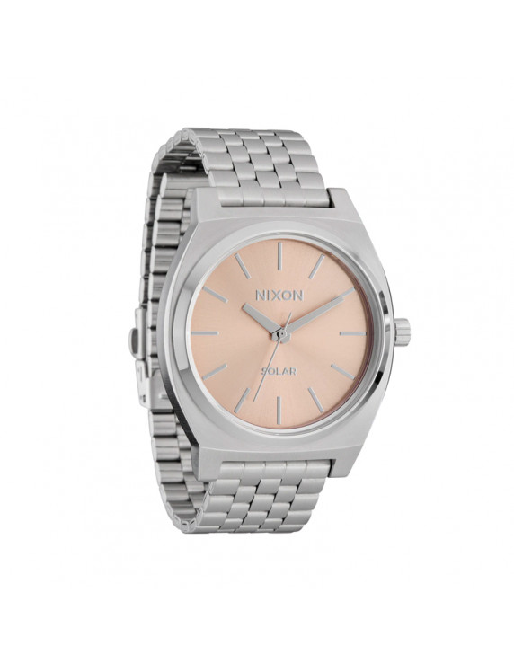 Nixon Time Teller Solar Silver/Salmon