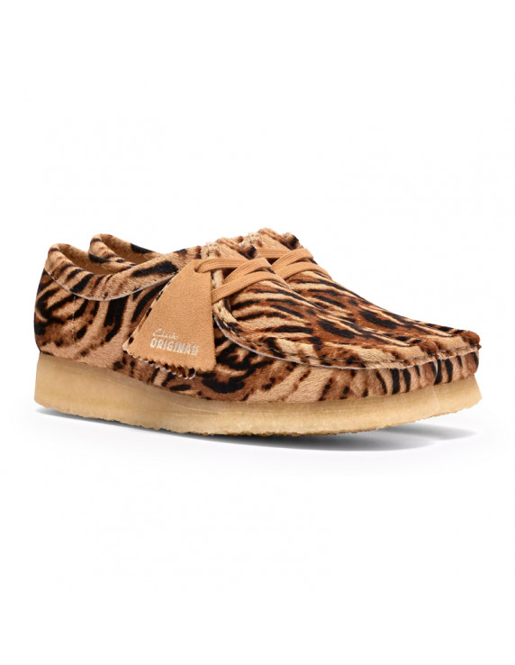 Clarks Wallabee Tiger Print