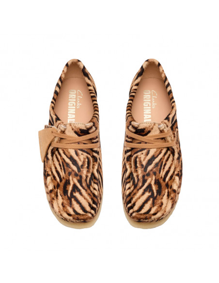 Clarks Wallabee Tiger Print