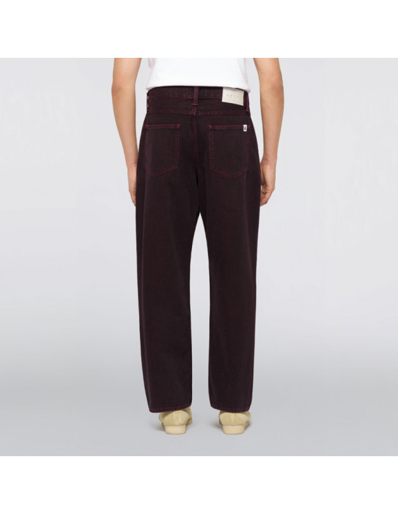 Edwin Bamba Pant Black RedPlum Overdyed