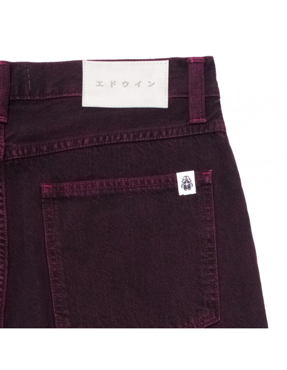 Edwin Bamba Pant Black RedPlum Overdyed