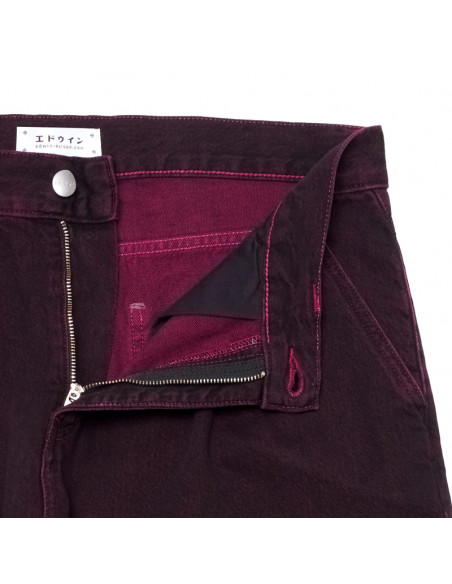 Edwin Bamba Pant Black RedPlum Overdyed