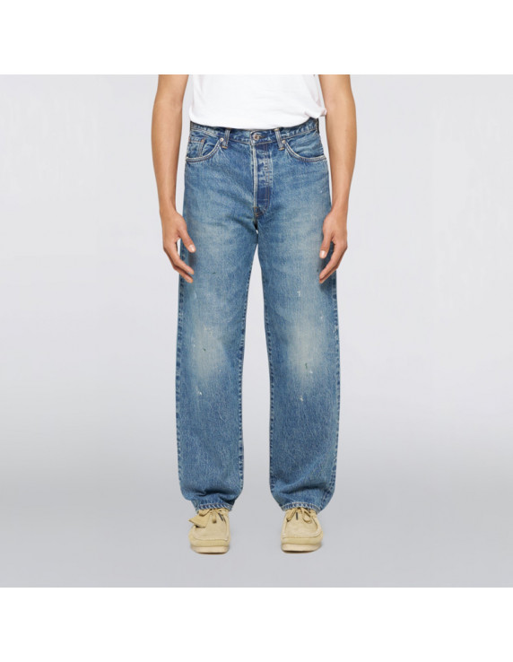 Edwin Loose Fit Blue mid used (paint)