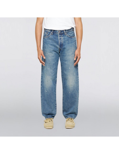 Edwin Loose Fit Blue mid used (paint)