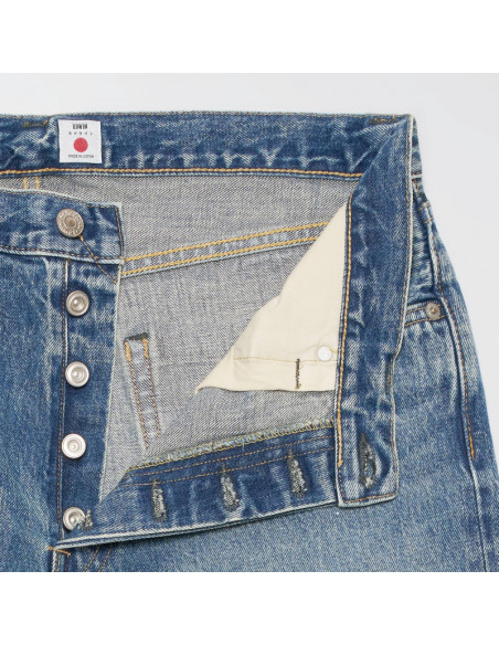 Edwin Loose Fit Blue mid used (paint)