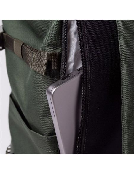 SANDQVIST Icon Rolltop L - Dawn Green w/Dark Brown