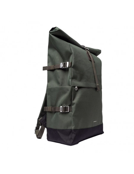 SANDQVIST Icon Rolltop L - Dawn Green w/Dark Brown