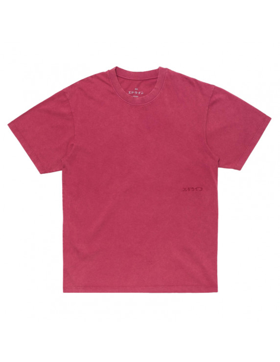 Edwin Axiom Tee - Red Plum