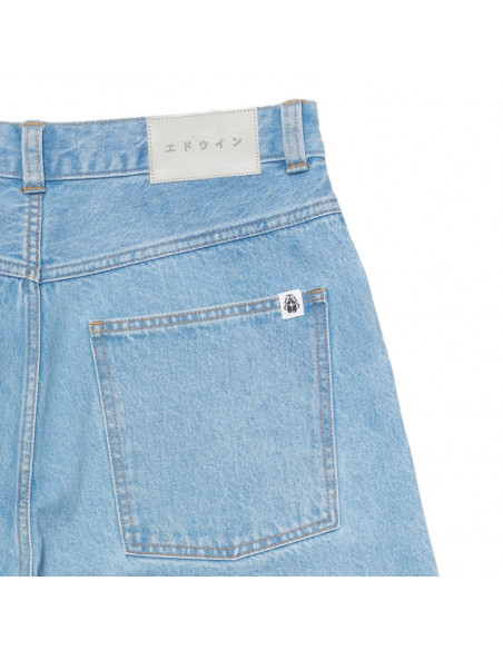 Edwin Worker Short Blue heavy bleach