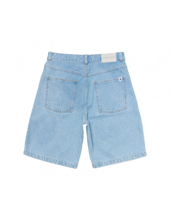 Edwin Worker Short Blue heavy bleach