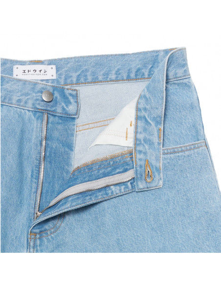 Edwin Worker Short Blue heavy bleach