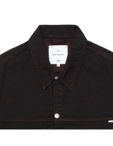 Edwin Freeland Jacket Black coffee bean overdyed