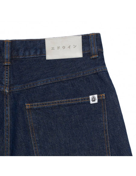 Edwin Worker Short Blue dark marble