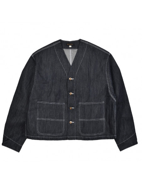 STANDARD TYPES V-neck Work Jacket - Denim