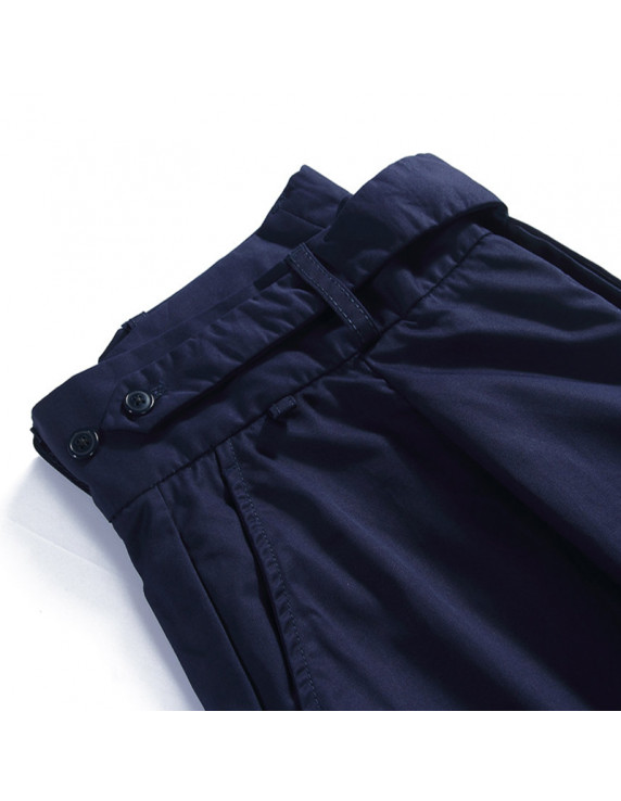 STANDARD TYPES Side Button Shorts - Navy