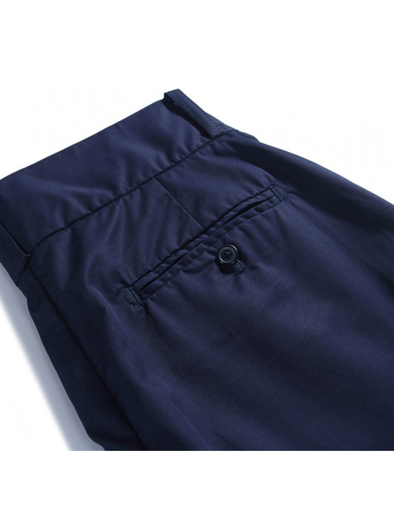 STANDARD TYPES Side Button Shorts - Navy