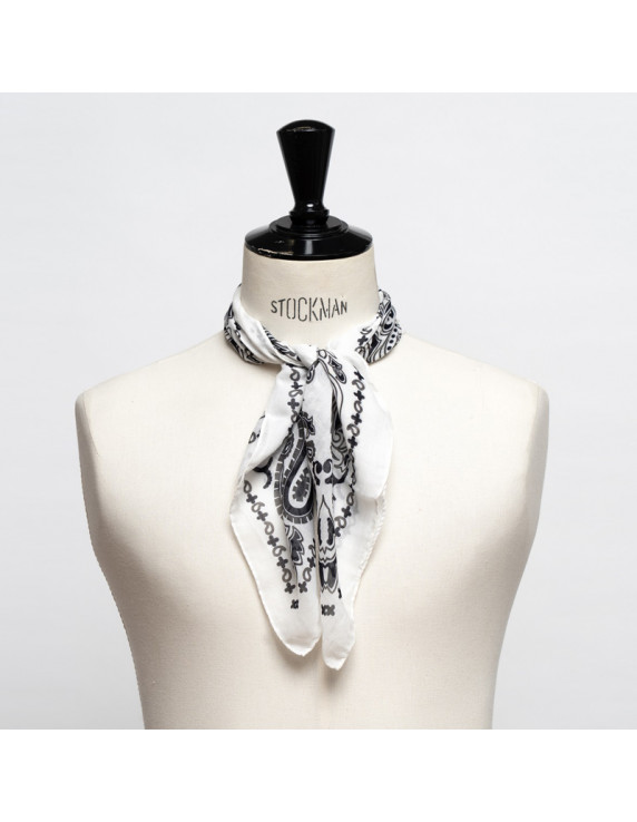 DESTIN Cotton Bandana 59x59cm - White