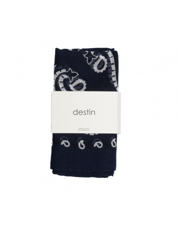 DESTIN Cotton Bandana 59x59cm - Navy