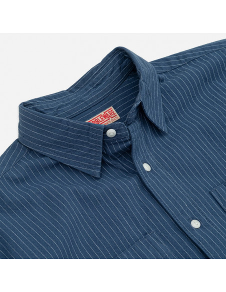 DubbleWare Workshirt Denim Stripe