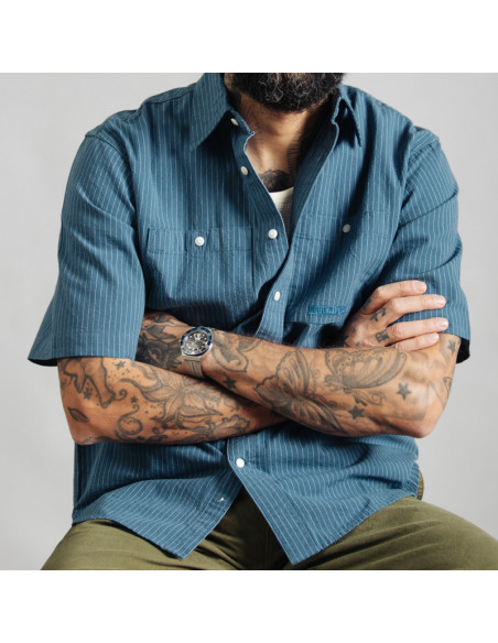 DubbleWare Workshirt Denim Stripe