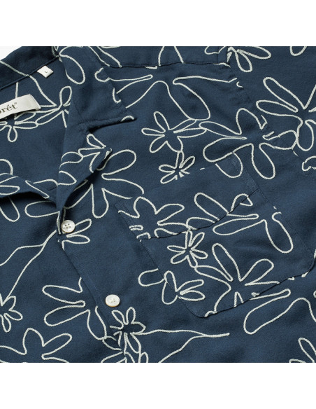 FORET Peer Embroidery Shirt